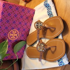 Tory Burch Mini Miller Leather Thong